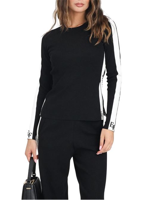 Maglia nera in viscosa Elisabetta Franchi | MK03S56E2EF3